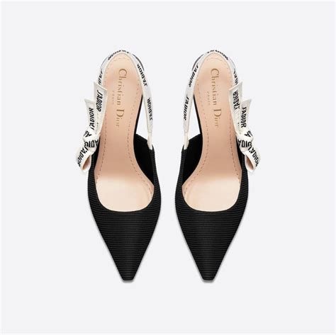 decollete christian dior|Décolleté slingback J'Adior Tessuto tecnico nero .